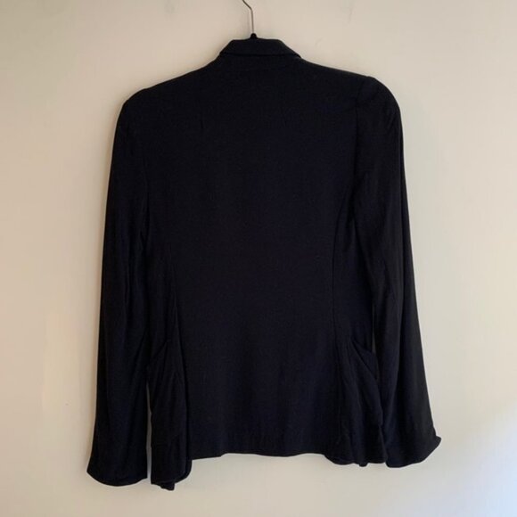 Aritzia Talula Kent Blazer Open Front Lightweight Black Relaxed fit Size 0 - Picture 9 of 12